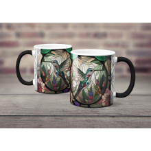 Magický hrnek - ptáci ve vitráži 2