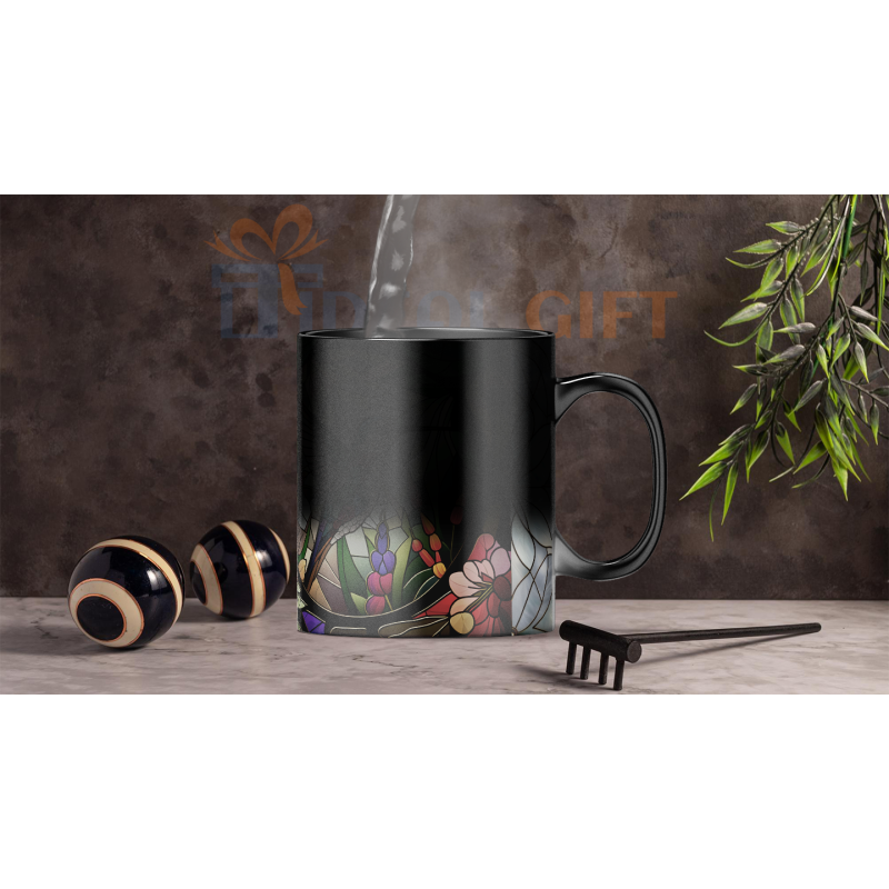 Magický hrnek - ptáci ve vitráži 2