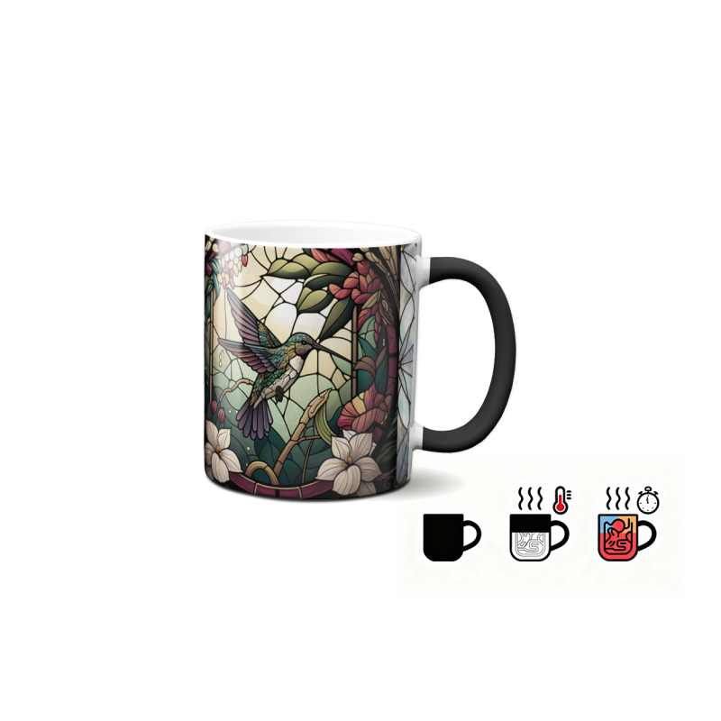 Magický hrnek - ptáci ve vitráži 3