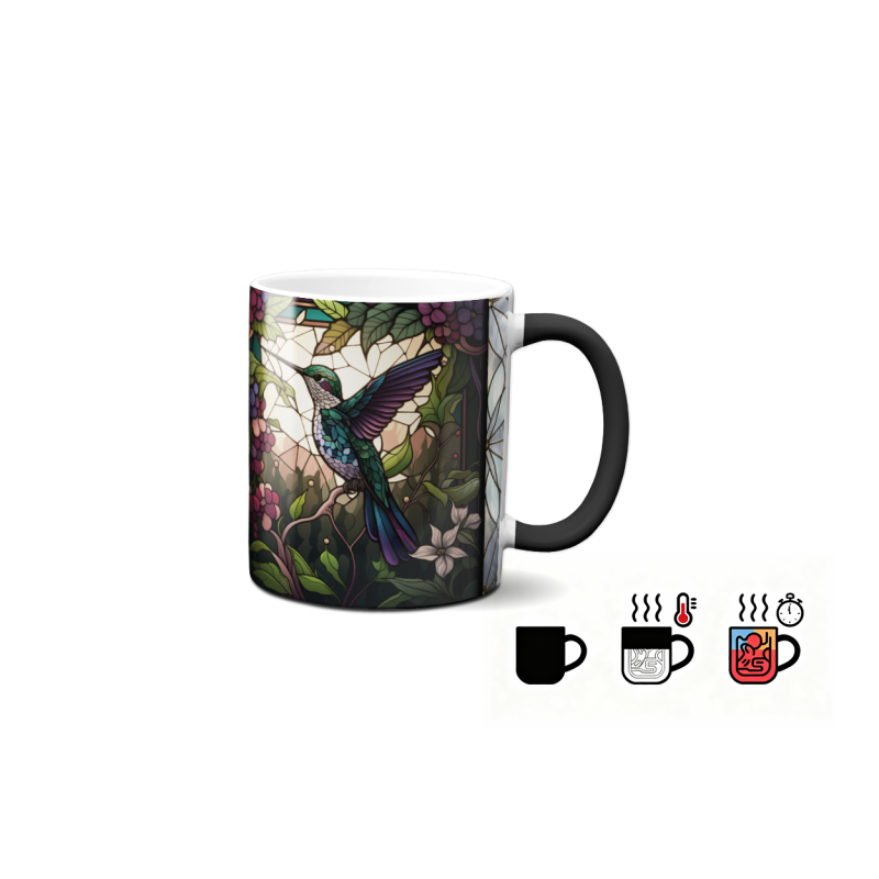 Magický hrnek - ptáci ve vitráži 4