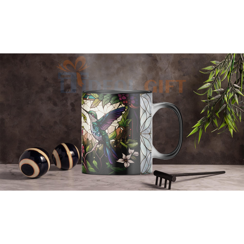 Magický hrnek - ptáci ve vitráži 4