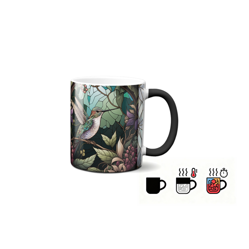 Magický hrnek - ptáci ve vitráži 5