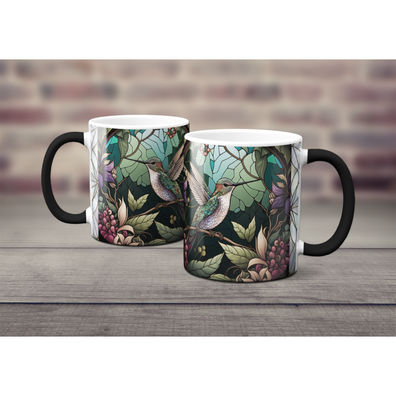 Magický hrnek - ptáci ve vitráži 5