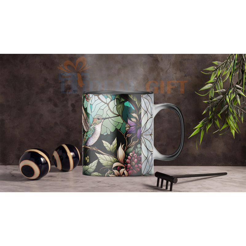 Magický hrnek - ptáci ve vitráži 5