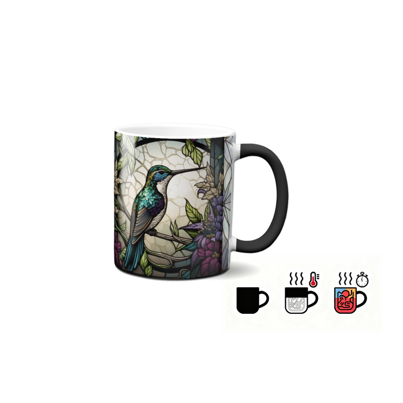 Magický hrnek - ptáci ve vitráži 6