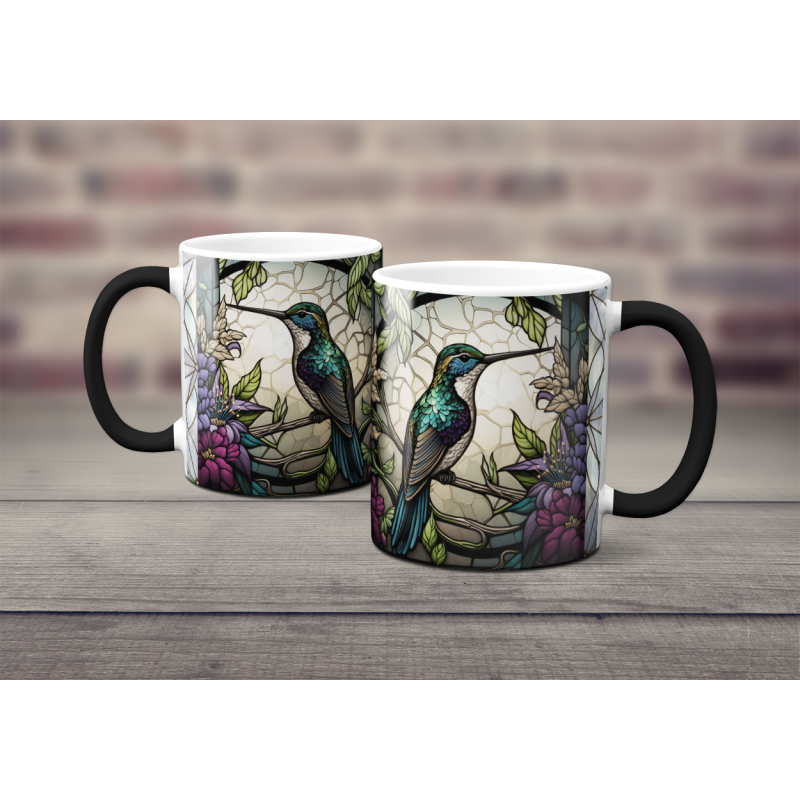 Magický hrnek - ptáci ve vitráži 6