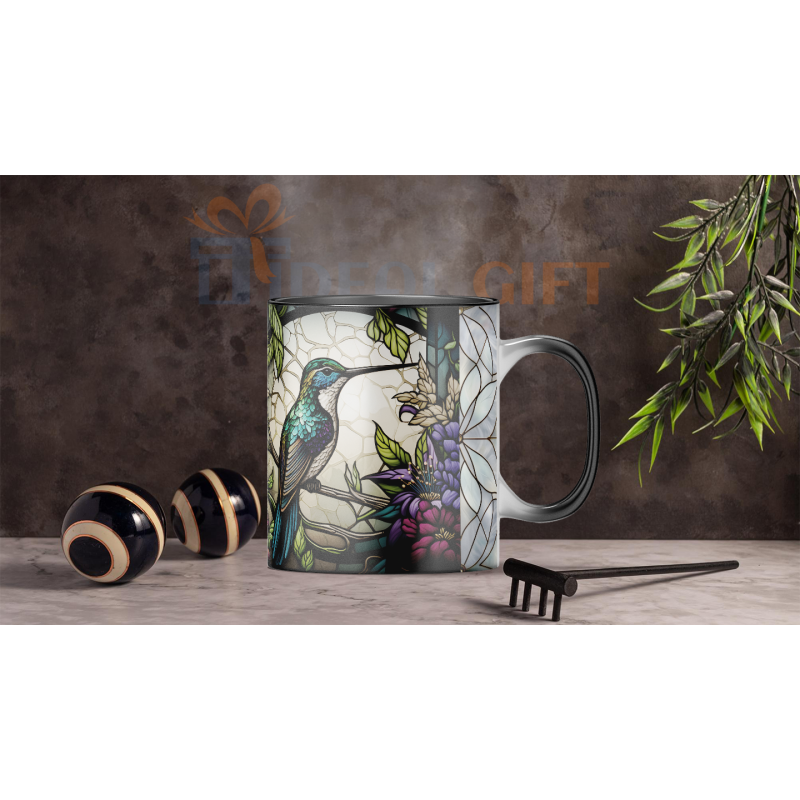 Magický hrnek - ptáci ve vitráži 6