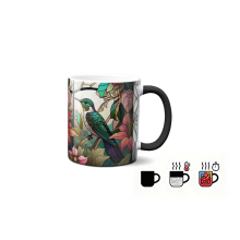 Magický hrnek - ptáci ve vitráži 7