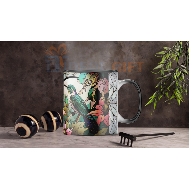 Magický hrnek - ptáci ve vitráži 7