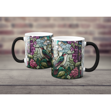 Magický hrnek - ptáci ve vitráži 8