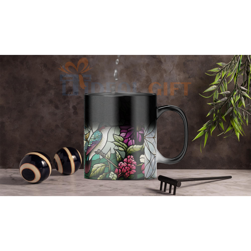 Magický hrnek - ptáci ve vitráži 8