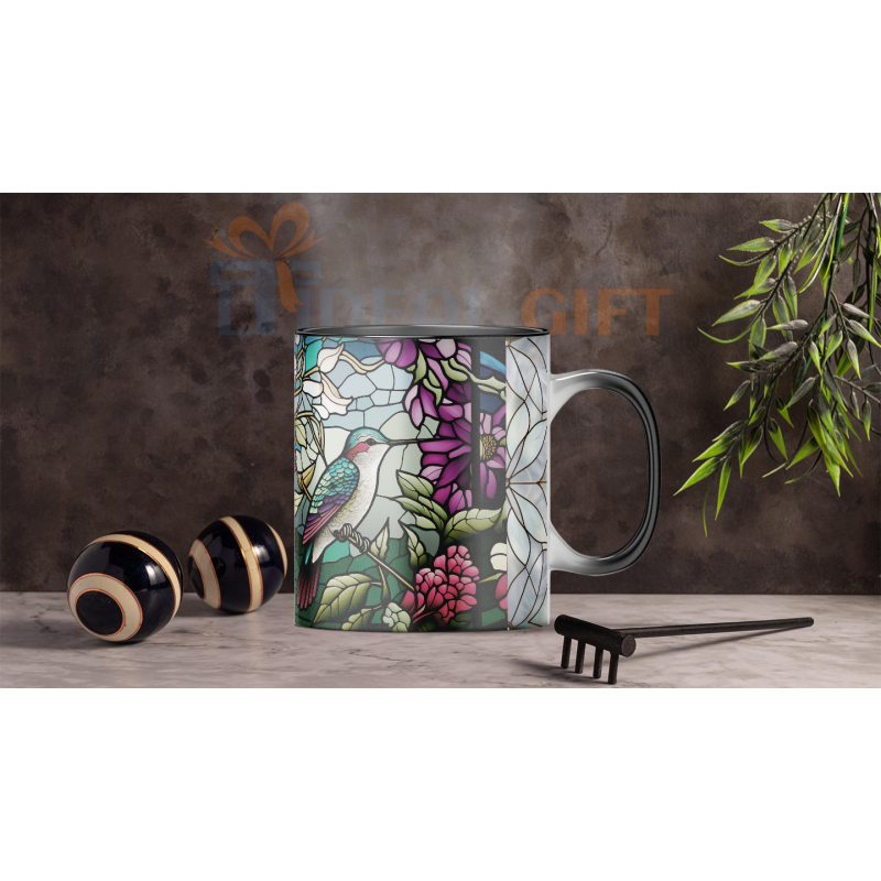 Magický hrnek - ptáci ve vitráži 8